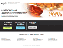 Tablet Screenshot of powervitality.com